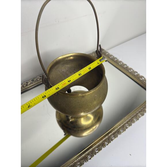 Vintage cauldron in bronze, bronze cauldron, vintage cauldron, Witches cauldron, - Picture 5 of 10